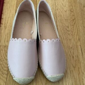 Kate Spare Gardenia Flats Womens shoes.Upper Cow Leather